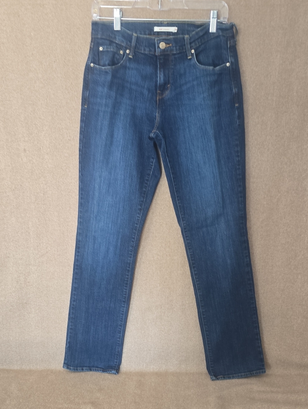 Levi’s 505 Straight Leg Jeans Women’s Size 28 Dark Wash Blue Denim